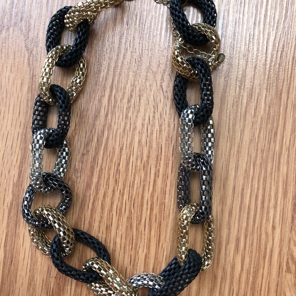 Multicolor chunky chain necklace